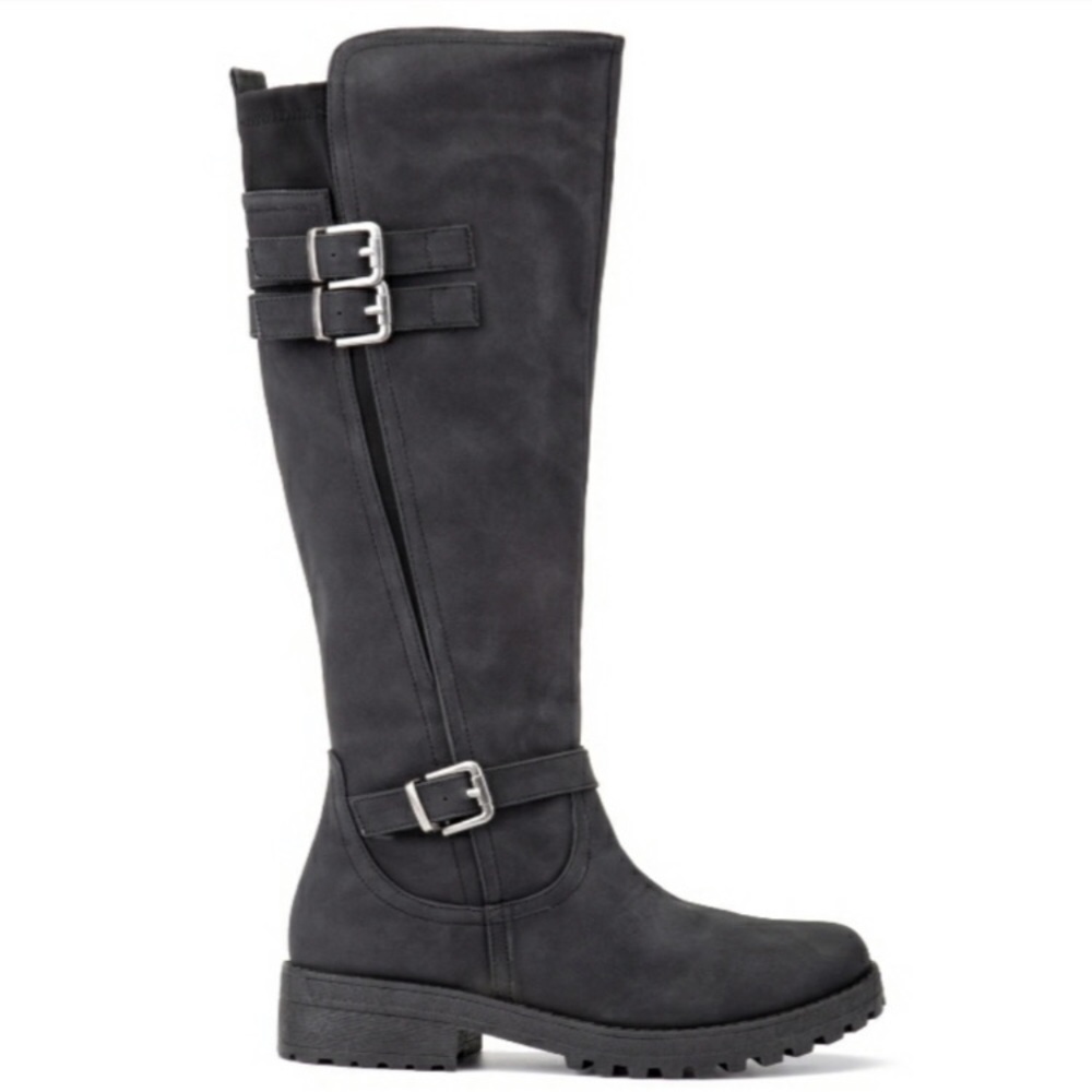 Olivia Miller Feels Good Black Vegan Tall Boot
